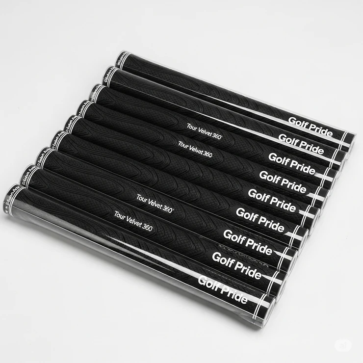 A full set of Golf Pride Tour Velvet 360 grips, perfect for regripping an entire set of clubs to achieve a consistent feel from driver to putter.