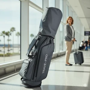 A lightweight, soft-sided golf travel bag with extra padding, perfect for frequent travelers.
