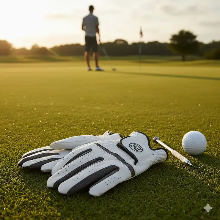 Premium left-handed golf gloves for men offering superior grip and all-weather performance.