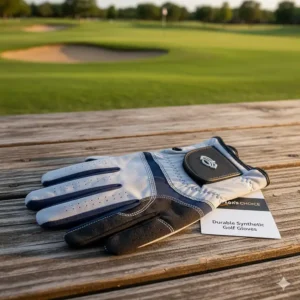 Durable synthetic golf gloves for men, a long-lasting and affordable option available on Amazon for frequent play.