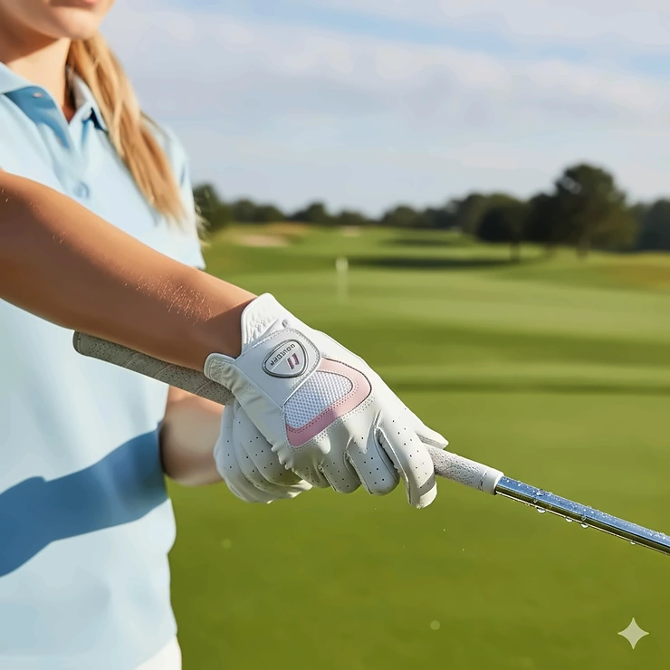 Women's right handed golf glove designed for comfort and optimal grip on the course. right handed golf gloves for women