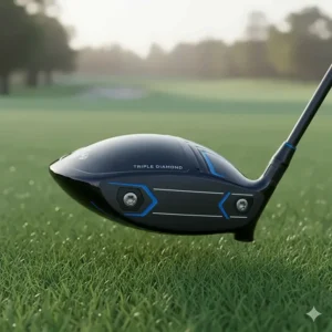 The Callaway Paradym Triple Diamond driver model designed for lower spin and workability.