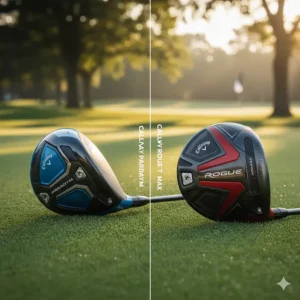 Side-by-side comparison of the Callaway Paradym driver and the previous Rogue ST model.