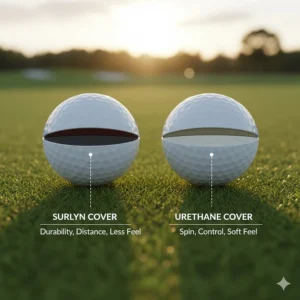 Comparison of Surlyn and Urethane covers and their effects on distance and greenside control.