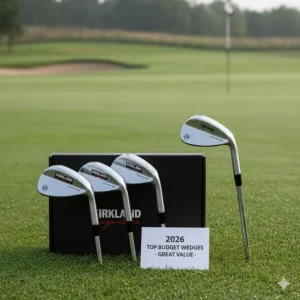 Top value golf wedges for 2026 including the Kirkland Signature 3-piece set and Takomo Skyforger 002.