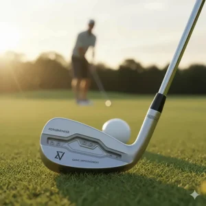 A cavity-back style lob wedge designed for high handicap golfers seeking more forgiveness on short shots.