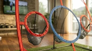 Detailed view of the heavy-duty reinforced mesh used in high-quality chipping nets.