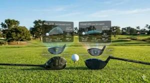 Graphic showing backspin RPM differences between Ping G440 LST and Titleist GT3 low-spin models.