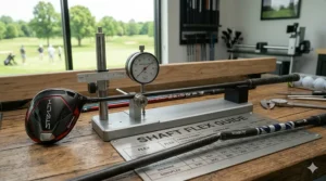 A comparative chart displaying the five main golf shaft flex categories: Extra Stiff, Stiff, Regular, Senior, and Ladies.
