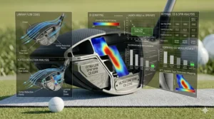 Trackman launch monitor metrics showing low backspin rates achieved using an ultra low spin driver head.