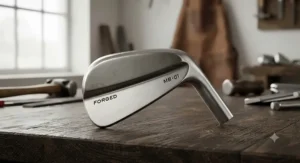 Raw steel finish on a single forged muscle back blade showing the fine metal grain texture