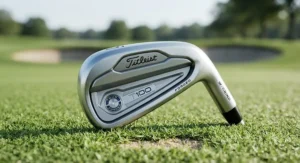 Back cavity detail of a high-performance compact tour players iron