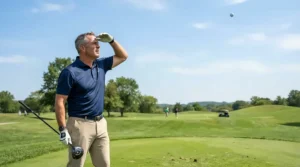 Watching the ball soar straight down the target line after a swing with the golf club set for 15 handicap golfers.