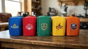 An array of limited-edition putter headcovers displayed from the Scotty Cameron Custom Shop menu.